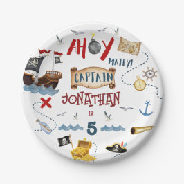 Pirate Kinder piratenpartij Papieren Bordje