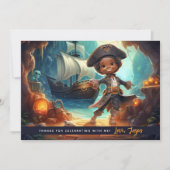 Pirate Kinder Shore Adventure Dank u kaart (Voorkant)