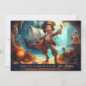 Pirate Kinder Shore Adventure Dank u kaart (Voorkant)