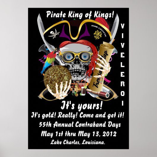 Pirate King of Kings Lafitte Belangrijke Uitzicht Poster (Voorkant)