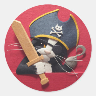Pirate Kitten Stickers