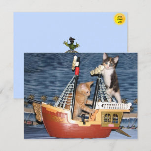 Pirate Kittens Briefkaart