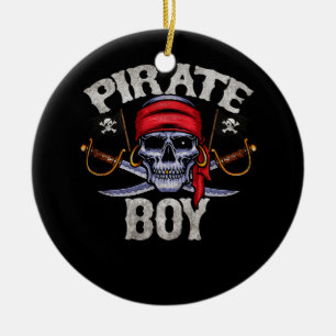 Pirate kostuum Boy Captain Theme Party Halloween C Keramisch Ornament