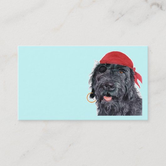 Pirate Labradoodle Visitekaartjes (Voorkant)