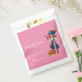 Pirate Lady Bedankt Pink Bedankzakje (Gezegeld)
