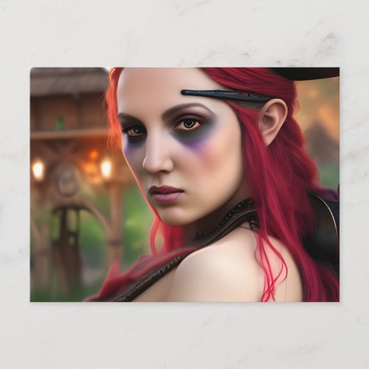 Pirate Lady Briefkaart (Voorkant)