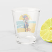 Pirate lady Treasure shot glass Glas (Achterkant)