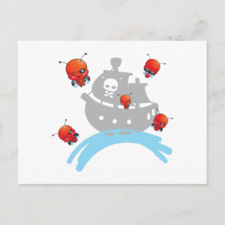 Pirate Ladybugs Briefkaart