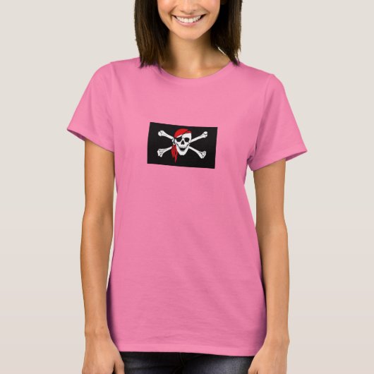 Pirate Lass Flag Tee T-shirt (Voorkant)