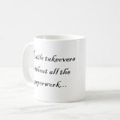 Pirate Lawyer Mok vijandige overname met kaart (Voorkant links)