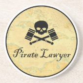 Pirate Lawyer Onderzetter (Voorkant)