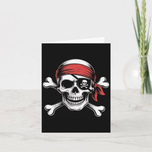 Pirate Lazy Skull Bandana Halloween Kostuum Mannen Kaart