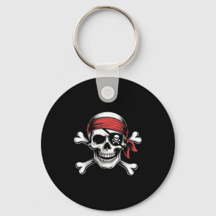 Pirate Lazy Skull Bandana Halloween Kostuum Mannen Sleutelhanger