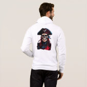 "Pirate Legend Skull Zip Hoodie" ☠️🏴‍☠️🔥 Hoodie (Achterkant volledig)