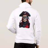"Pirate Legend Skull Zip Hoodie" ☠️🏴‍☠️🔥 Hoodie (Achterkant)