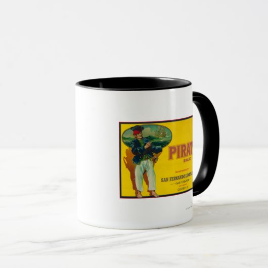 Pirate Lemon LabelSan Fernando, CA Mok (Voorkant rechts)