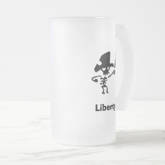 Pirate Liberty Matglas Bierpul (Voorkant rechts)