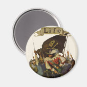  Pirate Life 1921 illustratie Magneet (Voorkant / Achterkant)