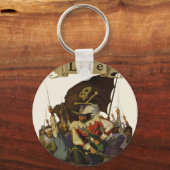  Pirate Life 1921 illustratie Sleutelhanger (Voorkant)