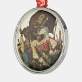  Pirate Life Wyeth illustratie Metalen Ornament (Links)