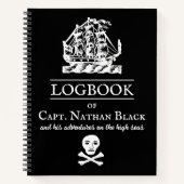Pirate Logbook Notitieboek (Voorkant)