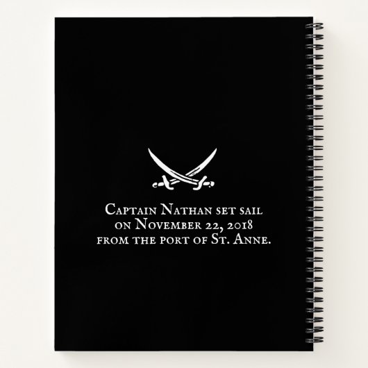 Pirate Logbook Notitieboek (Achterkant)