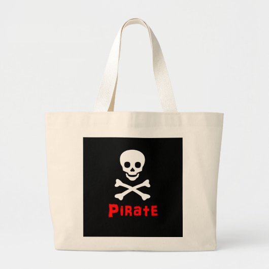Pirate logo grote tote bag (Voorkant)