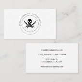 Pirate Logo Visitekaartje (Voorkant / Achterkant)