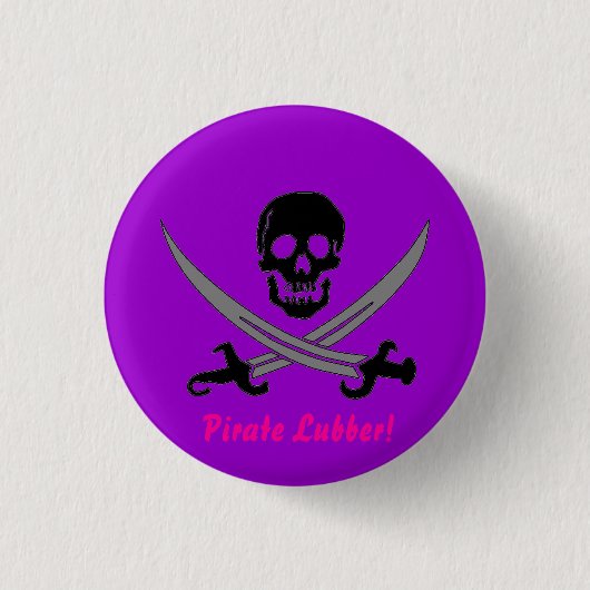 Pirate Lubber! Ronde Button 3,2 Cm (Voorkant)