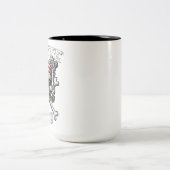 Pirate Ma Skull Sailor Kapitein Sailor Moeder Tweekleurige Koffiemok (Center)