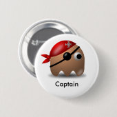 Pirate_Magnet1 Ronde Button 5,7 Cm (Voorkant /achterkant)