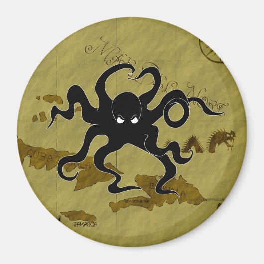 Pirate Map #1 Magneet (Voorkant)