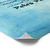 Pirate Map afdrukken - enorm Canvas Poster (Hoek)