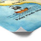 Pirate Map afdrukken - Portfolio Poster (Hoek)