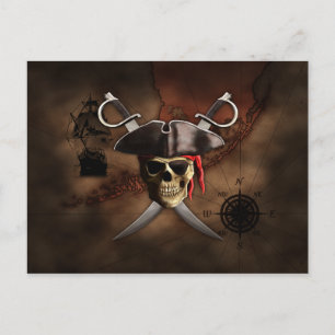 Pirate Map Briefkaart
