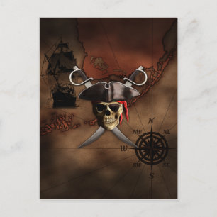 Pirate Map Briefkaart