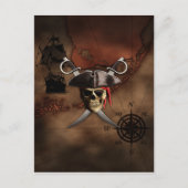 Pirate Map Briefkaart (Voorkant)