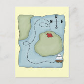 Pirate Map Briefkaart (Voorkant)