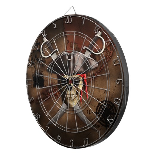 Pirate Map Dartbord (Voorkant Rechts)
