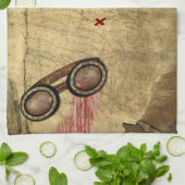 Pirate Map, Gold Coins en Theedoek (Gevouwen)