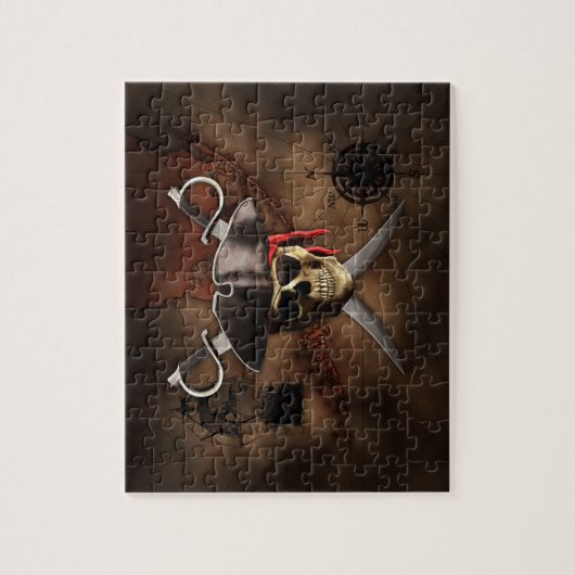 Pirate Map Legpuzzel (Verticaal)