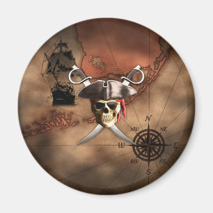 Pirate Map Magneet