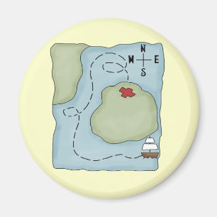 Pirate Map Magneet