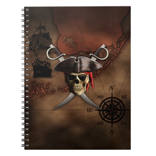 Pirate Map Notitieboek (Voorkant)