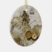 Pirate Map Ornament (Rechts)