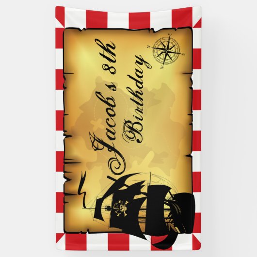 Pirate Map, Partij Spandoek (Verticaal)