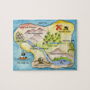 Pirate Map Puzzle Legpuzzel
