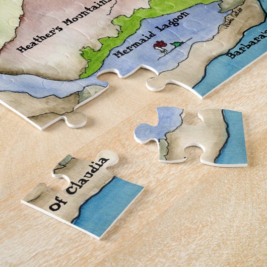 Pirate Map Puzzle Legpuzzel (Zijkant)