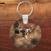 Pirate Map Sleutelhanger (Voorkant)