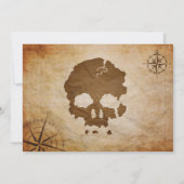 Pirate Map Uitnodiging (Achterkant)